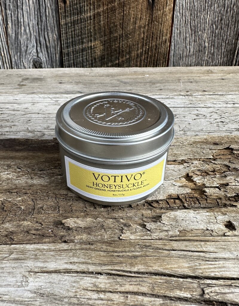 Votivo 4 oz Travel Tin Honeysuckle Candle