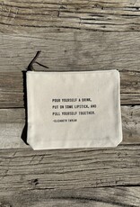 Sugarboo Sugarboo Pull Yourself Together Canvas Zip Bag 8.5x7.5