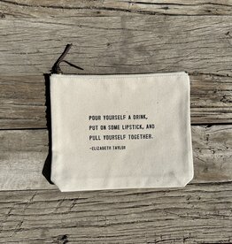 Sugarboo Sugarboo Pull Yourself Together Canvas Zip Bag 8.5x7.5