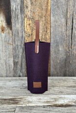 Graf Lantz Graf Lantz Hana Merino Wool Bottle Bag- Aubergine Sienna