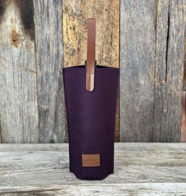 Graf Lantz Graf Lantz Hana Merino Wool Bottle Bag- Aubergine Sienna