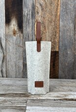 Graf Lantz Graf Lantz Hana Merino Wool Bottle Bag- Heather White Sienna