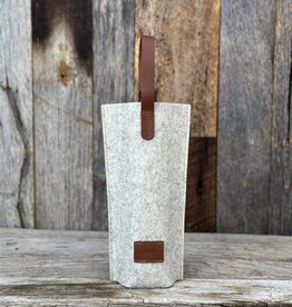 Graf Lantz Graf Lantz Hana Merino Wool Bottle Bag- Heather White Sienna