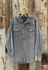 True Grit True Grit Jackson Cord L/S 2 Pocket Western Shirt Charcoal