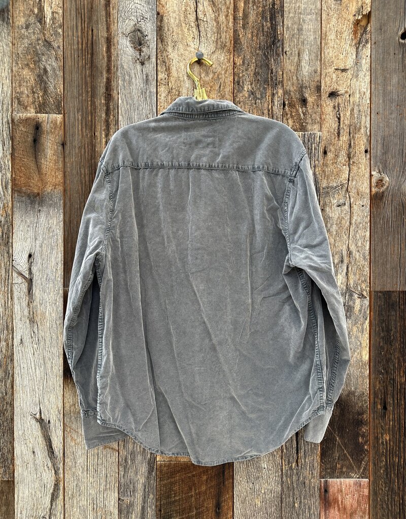 True Grit True Grit Jackson Cord L/S 2 Pocket Western Shirt Charcoal
