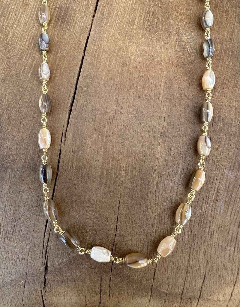 Chan Luu Chan Luu Abalone 18K GP/SS NG-14783