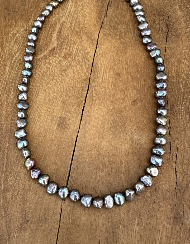 Chan Luu Chan Luu Blue Peacock Pearl 18K GP/SS NG-14644