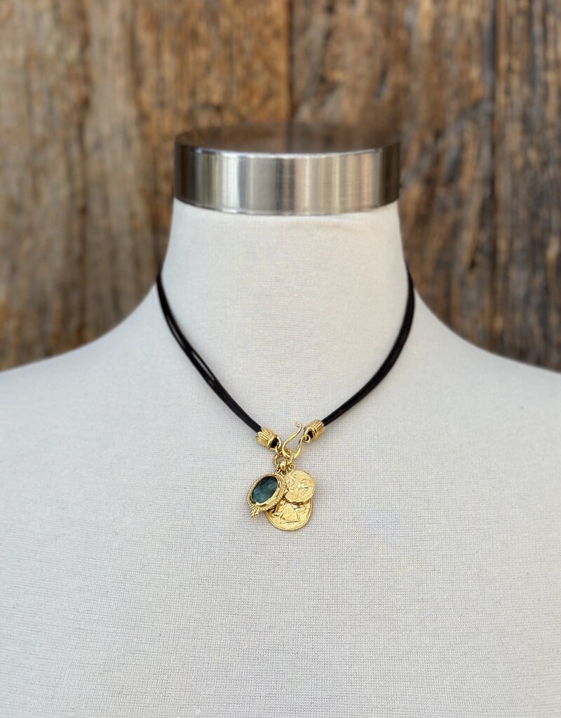Chan Luu Chan Luu Emerald Mix 18K GP/SS NG-15223
