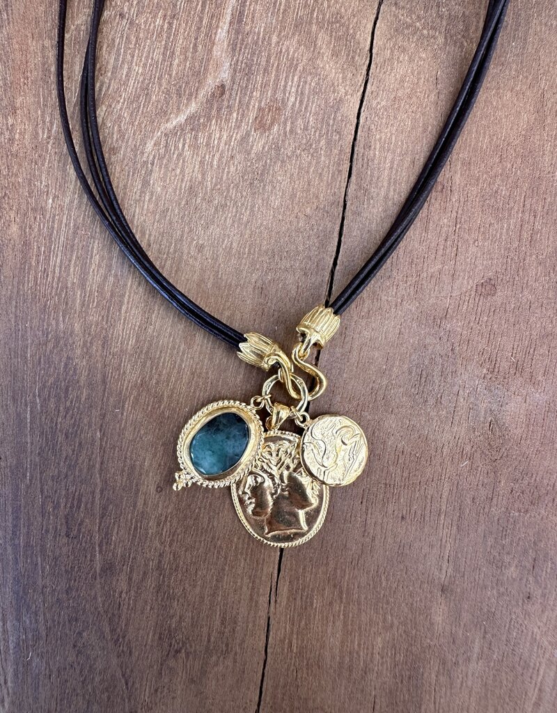 Chan Luu Chan Luu Emerald Mix 18K GP/SS NG-15223