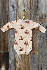 Milkbarn Milkbarn Organic L/S One Piece Floral Fox
