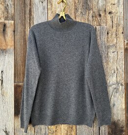 Oats Cashmere Oats Cashmere Happie Sweater Charcoal