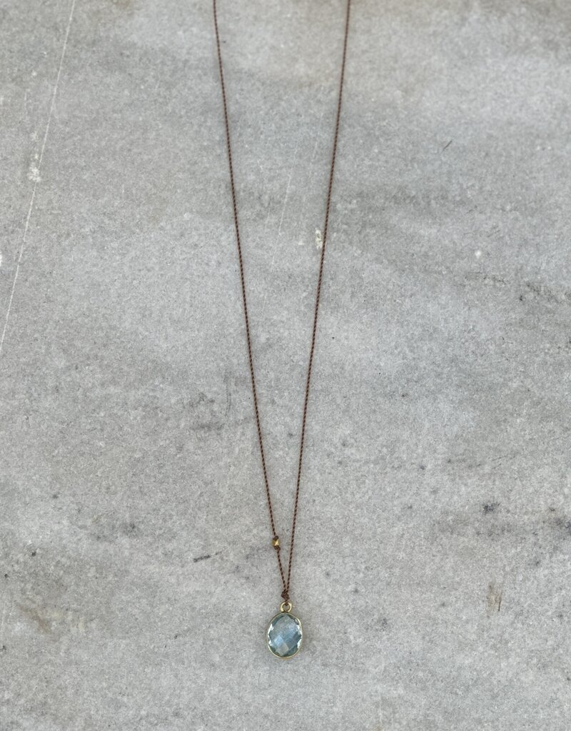 Margaret Solow Margaret Solow Blue Topaz 18K LC-BT/O
