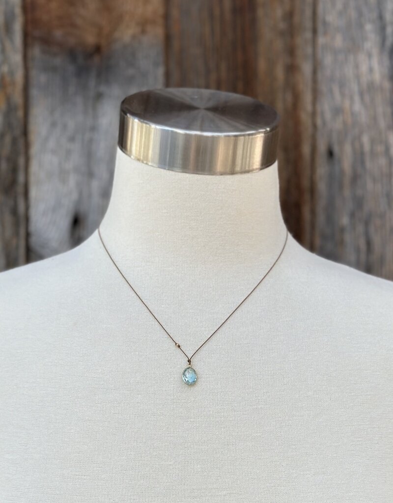 Margaret Solow Margaret Solow Blue Topaz 18K LC-BT/O