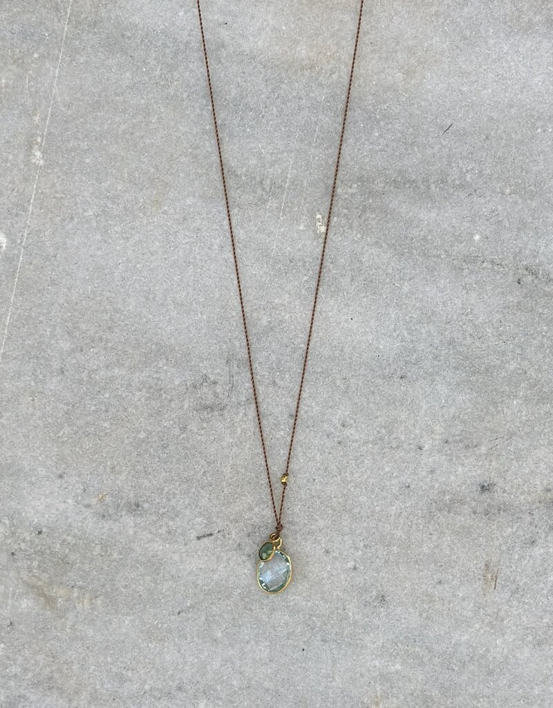 Margaret Solow Margaret Solow Blue Topaz/Emerald 18K HC-BT/EM