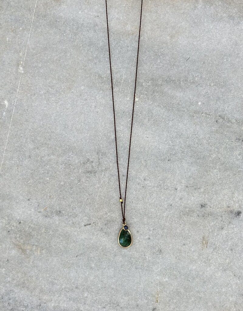 Margaret Solow Margaret Solow Emerald 14K/Sapph 18K HC-EM/SAP