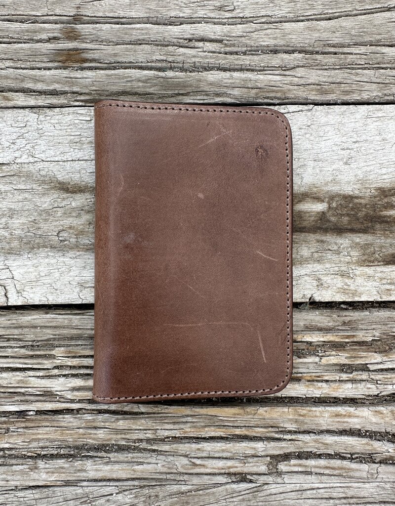 Minga Minga Leather Passport Holder Chocolate