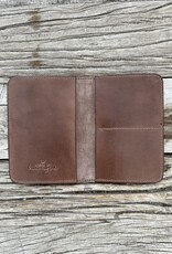 Minga Minga Leather Passport Holder Chocolate