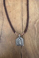 Minetta 18K/SS Old India Pendant NDR-Black