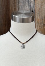 Minetta 18K/SS Old India Pendant NDR-Black