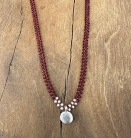 Minetta Garnet w/ Dot Pendant
