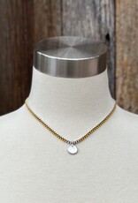 Minetta SS Sun Pendant NDR-YELLOW & SILVER