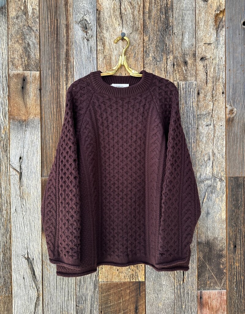Chan Luu Chan Luu Elin Fisherman Sweater BRH-SW-6502 Wine OS