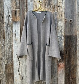 Chan Luu Chan Luu Kerrington Wool Cashmere Coat Brownstone BRH-JK-2202 OS