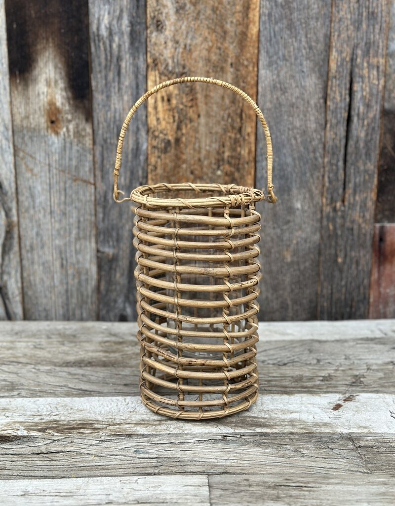 Bidk Home Bidk Home Sm Cane & Bamboo Lantern 10.25" Natural 685051