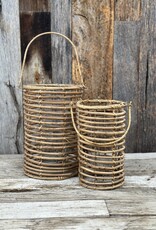 Bidk Home Bidk Home Sm Cane & Bamboo Lantern 10.25" Natural 685051