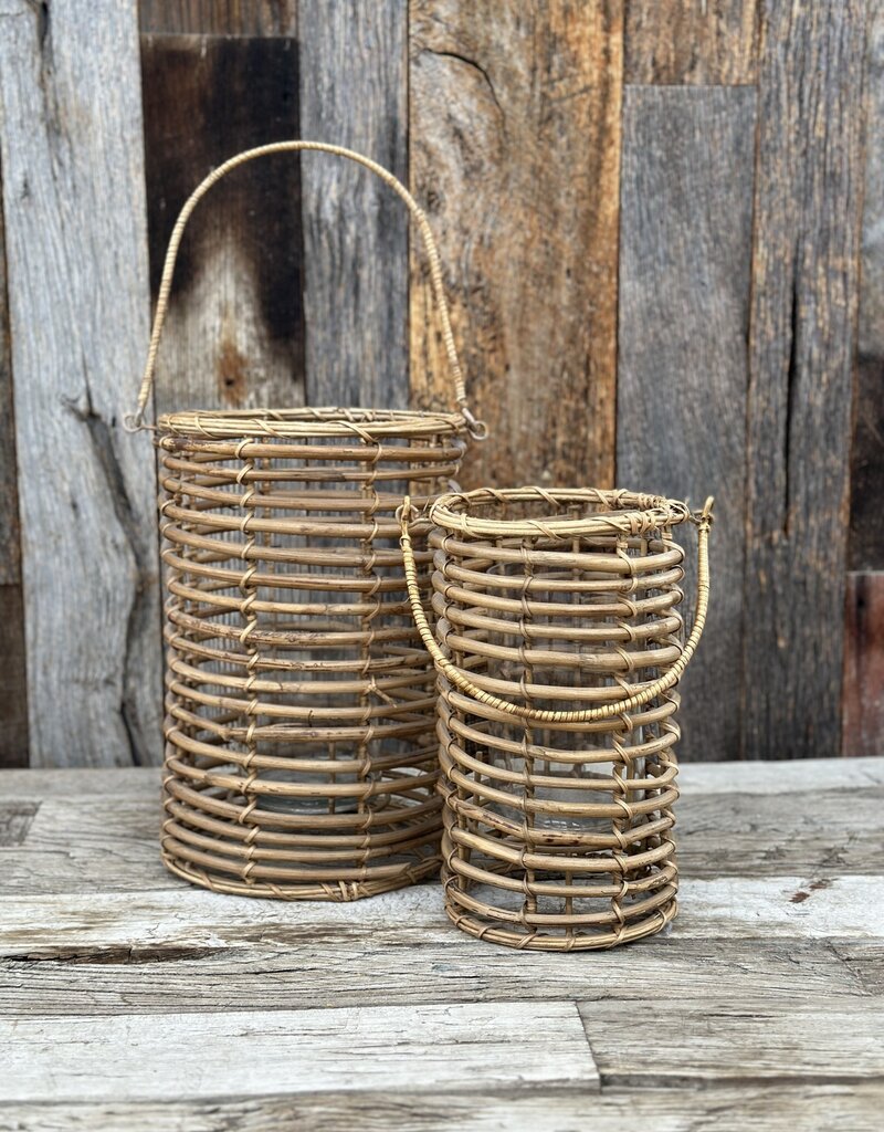 Bidk Home Bidk Home Sm Cane & Bamboo Lantern 10.25" Natural 685051