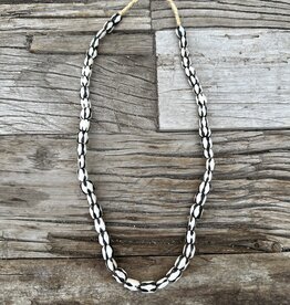 Blue Ocean Traders Bone Beads Black and White Small