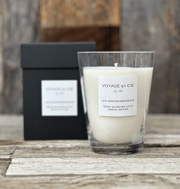 Voyage et Cie Voyage et Cie 5eme Quartier Latin "Santal Epicer" French Cut Vase Candle 20oz