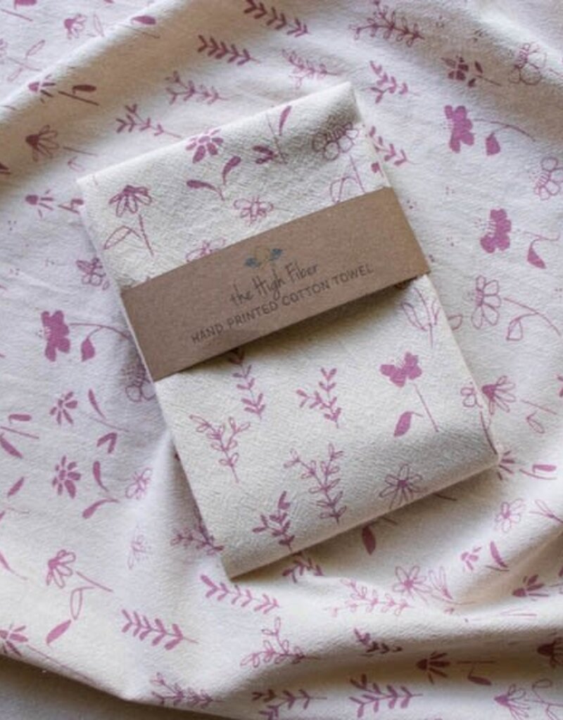 The High Fiber The High Fiber Cotton Kitchen Tea Towel Flower Meadow