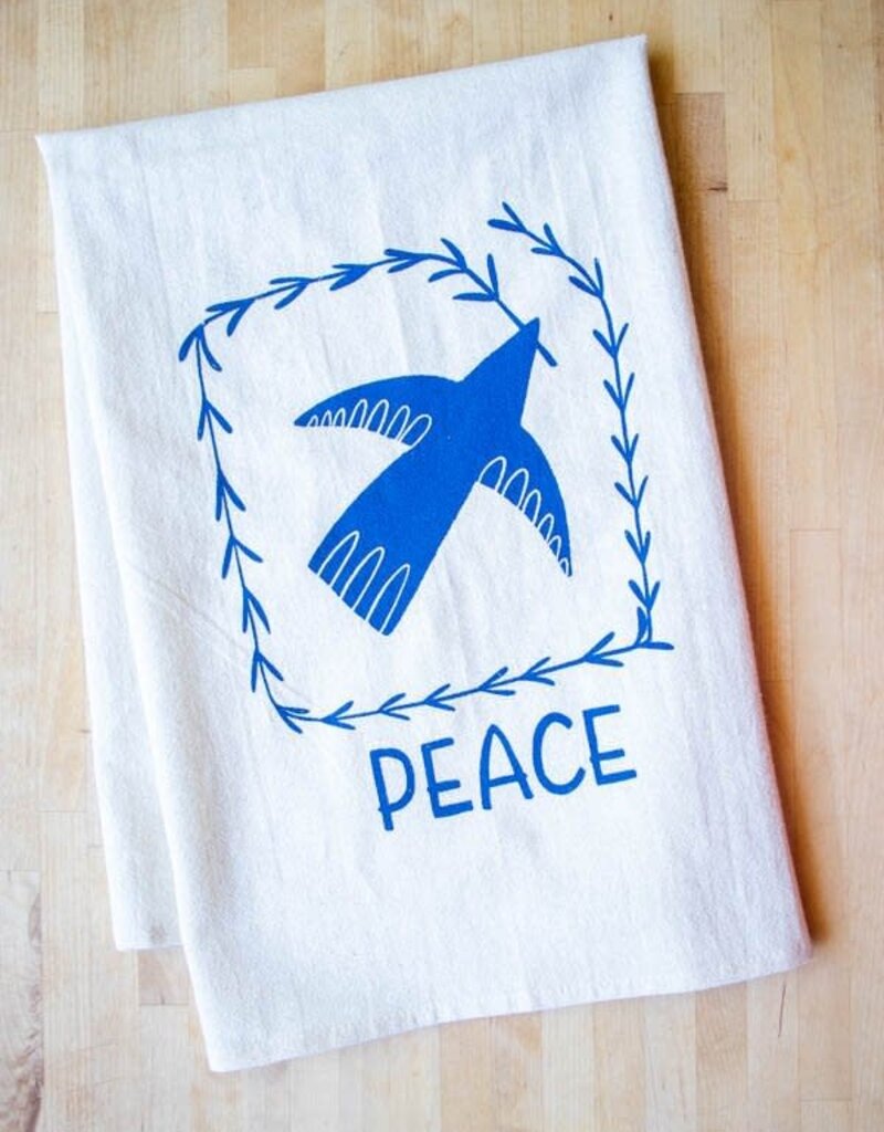 The High Fiber The High Fiber Cotton Kitchen Tea Towel Peace