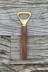 Homart Argo Wood and Brass Bottle Opener