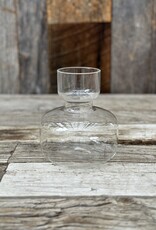 Homart Bulb Vase, Wide Bottom, Glass 4.5x4.5x5.5 6215-0
