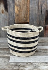 Homart Gideon Striped Basket w/ Handles 0851-0 Large