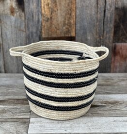 Homart Gideon Striped Basket w/ Handles 0851-0 Large