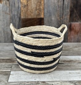 Homart Gideon Striped Basket w/ Handles 0851-0 Medium
