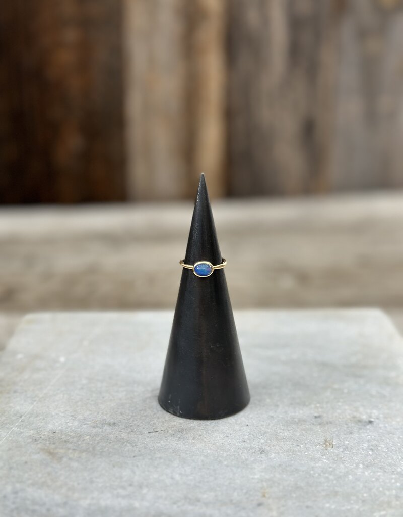 Robin M Designs Robin M Designs Blue Opal 14K Ring sz 7