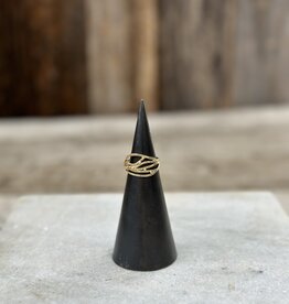 Robin M Designs Robin M Designs Ripples In Gold 14K Hammered 8