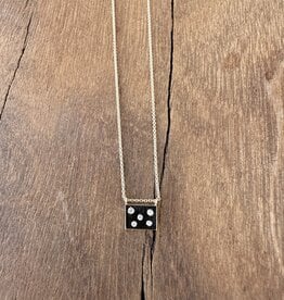 Aili Aili 5 Stars 14K/Wt Diam 16" Postcard Necklace