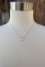 Aili Aili 5 Stars 14K/Wt Diam 16" Postcard Necklace