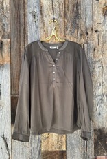 Dylan Dylan Claudine Blouse Olive