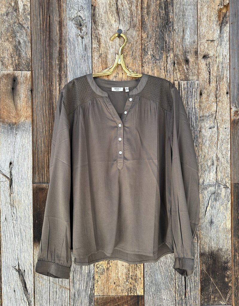 Dylan Dylan Claudine Blouse Olive