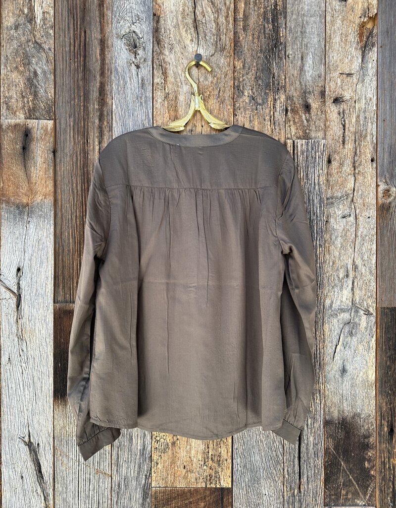 Dylan Dylan Claudine Blouse Olive