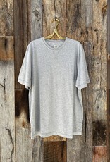 True Grit True Grit SS Contrast Stitch Crew Heather Grey