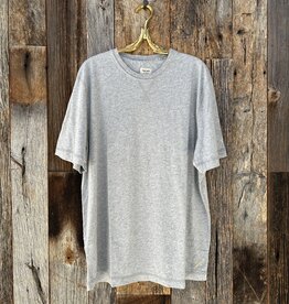 True Grit True Grit SS Contrast Stitch Crew Heather Grey