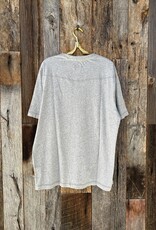 True Grit True Grit SS Contrast Stitch Crew Heather Grey