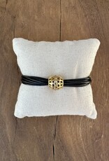 Chan Luu Chan Luu James Leather Bracelet Black BGF-6339